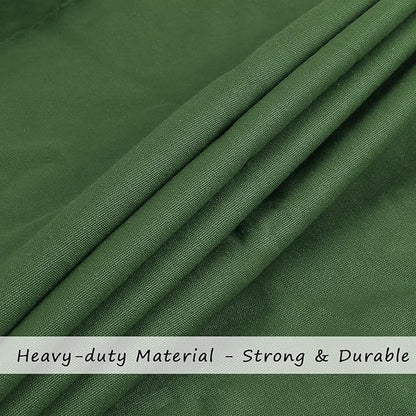 Cotton Canvas Laundry Bag with Handles & Drawstring Straps, Heavy Duty Extra