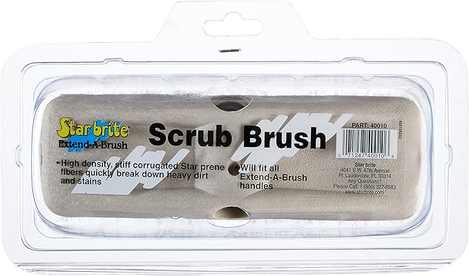 STAR BRITE 8" Heavy Duty Cleaning Brush – Durable, High-Density Star Prene