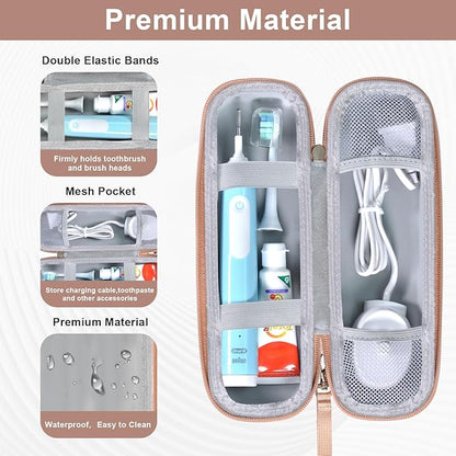 Toothbrush Travel Case for Oral B/Oral-B Pro 1000 1500 5000 7000 7500 6000