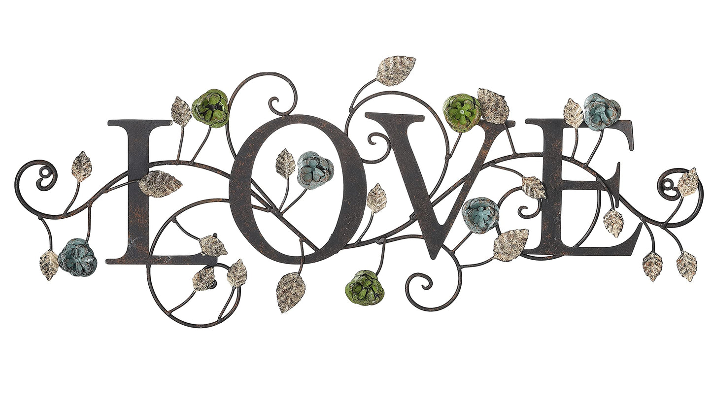28.75" W Love Signs for Home Decor, Metal wall decor (Love Style)