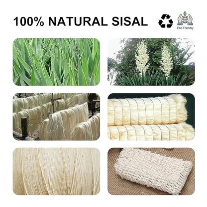 8 Pack Soap Bag Natural Sisal Soap Saver Bag Pouch Mesh Waste Exfoliating Foaming and Drying Soap Holder for Shower