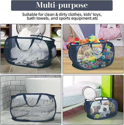 4 Pack Collapsible Laundry Baskets, Foldable Laundry Basket