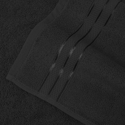 Elegant Comfort Three Line Popcorn Extra Large Luxury Bath Towel
