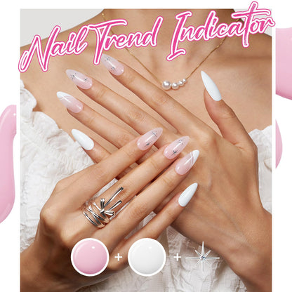 Modelones Gel Nail Polish Kit with UV Light, Milky White Nude Glitter Pink Red Gold Fall Metallic Manicure Set with Base Top Coat Star Stickers 4 Colors Gel Mini Salon Nail Art Gift for Women Girl