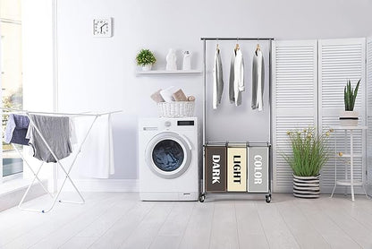 Simple Houseware 3-Bag Laundry Sorter