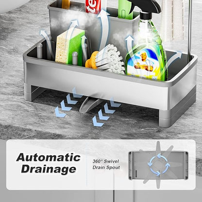 Ewaiira Stainless Steel Sink Caddy, Sponge Holder