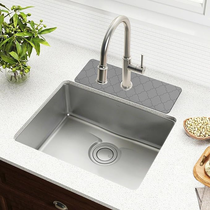 Kitchen Sink Splash Guard 2 PCS 30 Inch Sink Faucet Mat Splash Guard