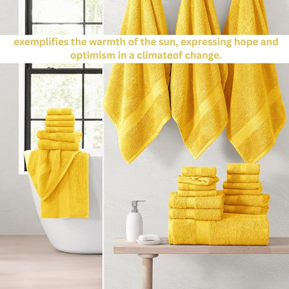 LANE LINEN 100% Cotton Bath Towels Set