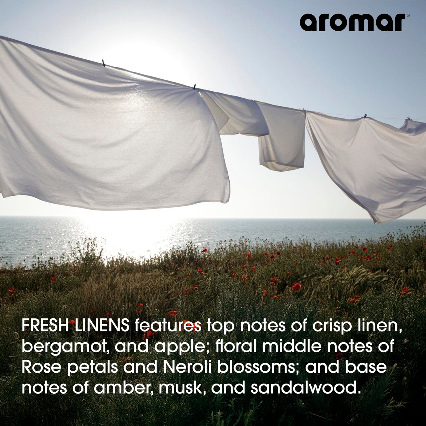 AROMAR Premium Fragrance Oil - Essential Oil for Diffusers & Home Aromatherapy - Cool Waters - 8oz