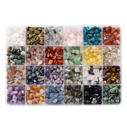 MineCrystals Jewelry Making Kit DIY Natural Crystal Chip Stones Beads Tools kit Jewelry Wires Findings Supplies Instruction Guide Gift Box for Adult Teens Craft Bracelet Earring Necklace