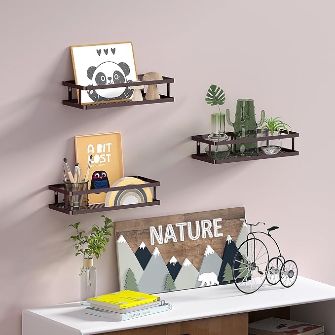 PUSDON Metal Wall Hanging Basket 2 Packs DIY Suitable