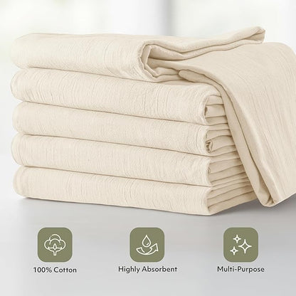 Utopia Kitchen Natural Flour Sack Towels 100% Cotton Tea Towels