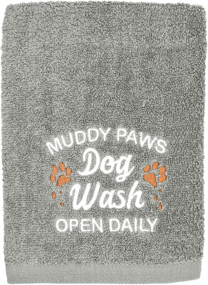 DAN RIVER Dog Towel - Pack of 1, 100% Cotton, 20x40, Ultra Soft 450 GSM, Super Absorbent & Quick Drying Towel for Dogs, Cats, and Other Pets, High Rise.