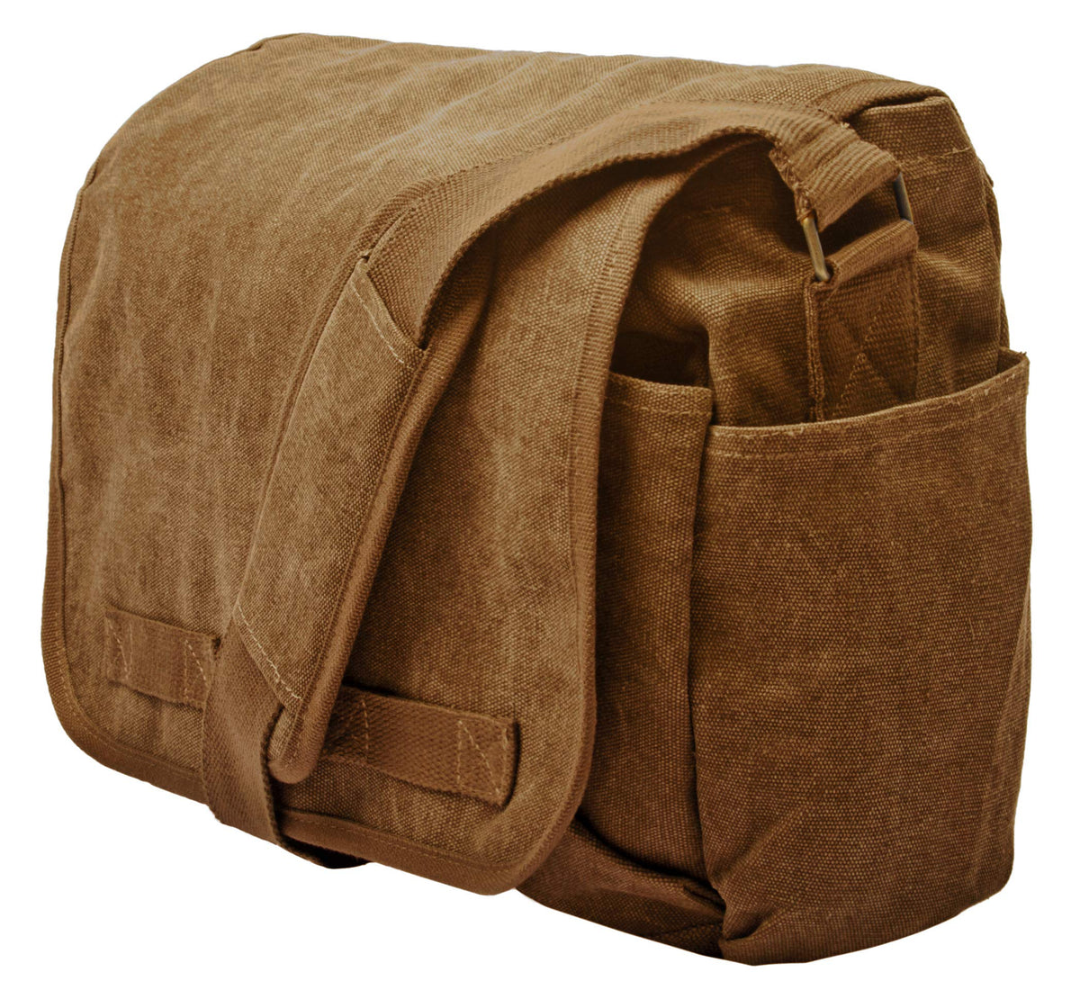 Sweetbriar Classic Vintage Messenger Bag, Washed Brown