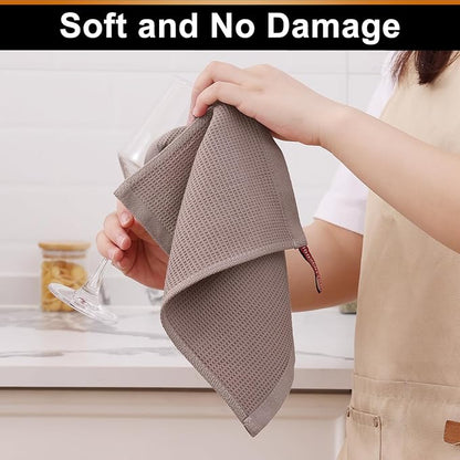 Homaxy 100% Cotton Waffle Weave Dish Cloths