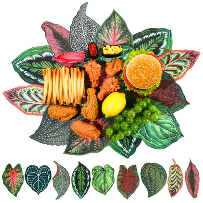 Gersoniel 180 Pcs Parchment Paper Leaves, 8.66 in Charcuterie Board Tropical Parchment Paper Leaves Cheese Decorative Parchment for Table Festival Tropical Party Serving