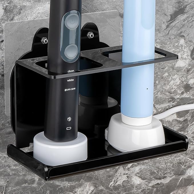 Electric Toothbrush Holder Wall Mounted, Electric Toothbrush Cord Organizer