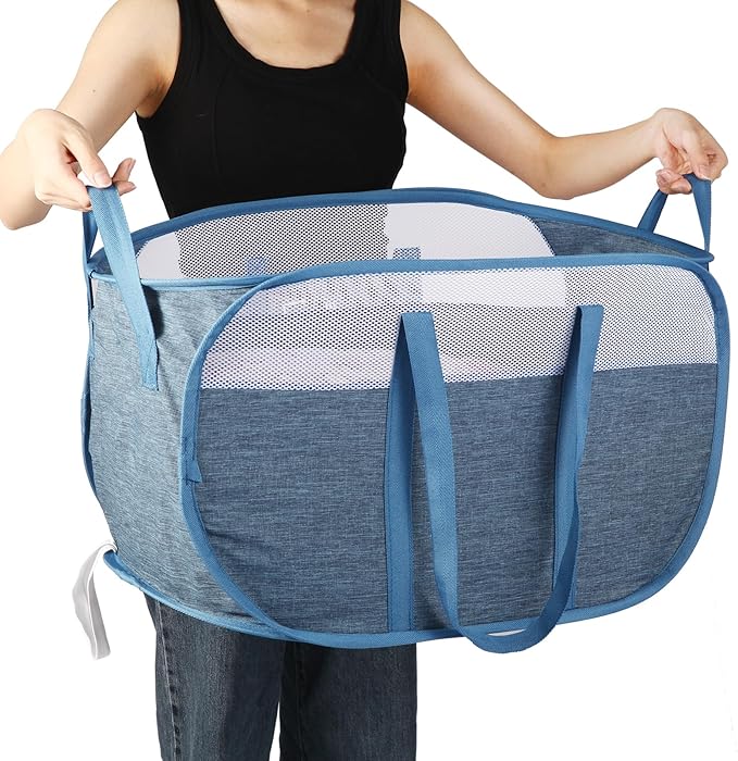 Collapsible Laundry Baskets, Tear Proof Pop Up Laundry Hamper