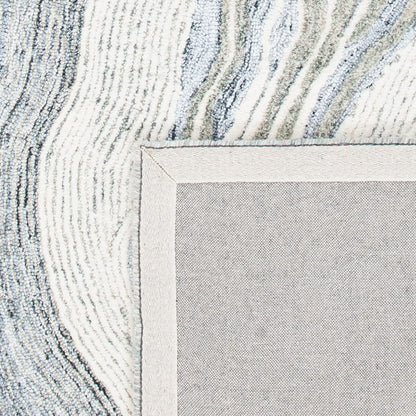 SAFAVIEH Fifth Avenue Collection 2'3" x 4' Grey/Ivory FTV121F Handmade Modern Contemporary Marble Pattern Premium New Zealand Wool Entryway Living Room Foyer Bedroom Kitchen Accent Rug