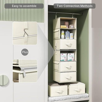 Vailando 6-Shelf Hanging Closet Organizer