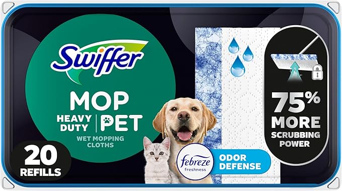 Swiffer Heavy Duty Mop Wet Multi-Surface Cloth Refills