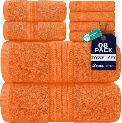 DAN RIVER 8 PC Luxury Bath Towels