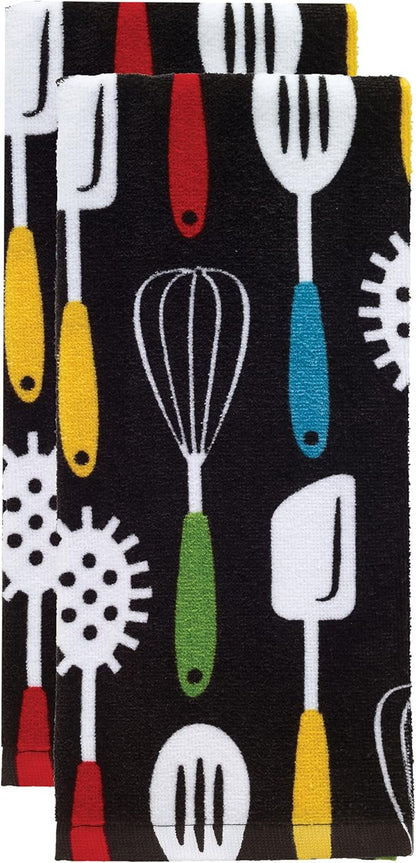 T-Fal Fiber Reactive Print Kitchen Towels: Highly Absorbent, Super Soft
