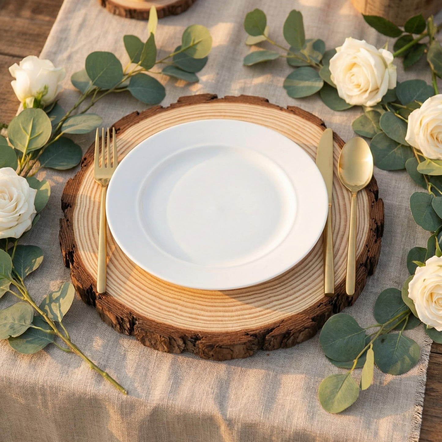SENMUT Large Wood Slices, 10 Pack 8-9 Inches, Natural Unfinished Pine, Sanded Smooth, Rustic DIY Crafts, Wedding Decor, Table Centerpieces for Party Event Decor