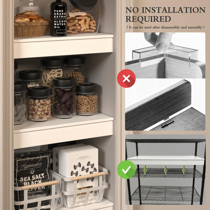 Drconox Wire Shelf Covers, 5Pcs 36"x16"Shelf Covers for Wire Shelving, 0.39 Inch Thick (Not Wood), Moisture Resistant Wires Rack Cover with No Installation for Pantry, Closet, Kitchen (White)