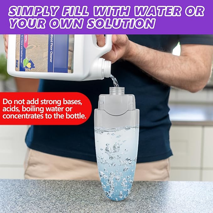 HOMTOYOU Spray Mops for Floor Cleaning: Wet Mop for Hardwood Tile Wood Laminate