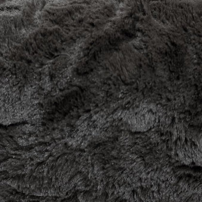 Best Friends by Sheri The Original Calming Donut Dog Bed for Medium Dogs up to 45 lbs, Lux Faux Fur, Mink Dark Gray, 30" x 30"