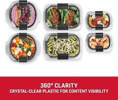 Rubbermaid Brilliance® Round and Rectangular Leak Proof Food Storage Containers