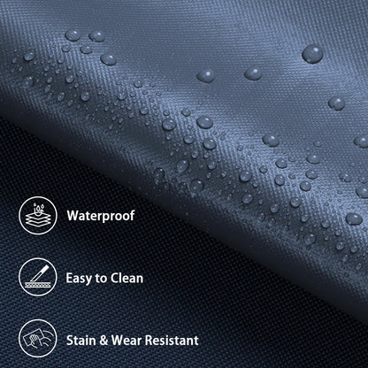 Waterproof Marine Canvas Fabric by The Yard 58"W 600D PVC Backing Water-Resistant Polyester Fabric Upholstery Material for Outdoor Indoor Marine Awning Tent Boat Furniture Cover DIY, 1 Yard Navy Blue