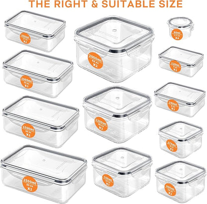 52 PCS Food Storage Containers