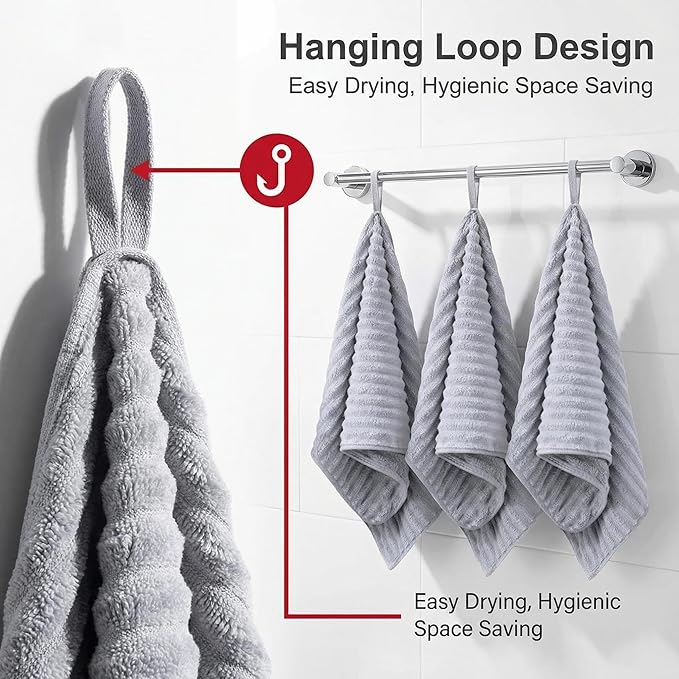 4PCS Microfiber Hand Towels for Bathroom Christmas Decorations Quick Dry Small