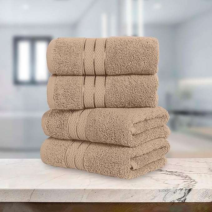 Elegant Comfort Three Line Popcorn Towel Set
