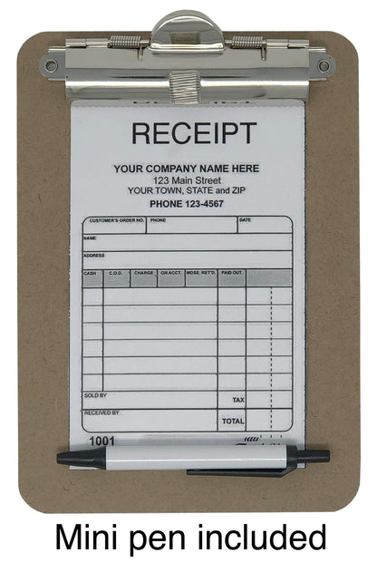 Trade Quest Mini Clipboard 5'' x 7'' Pen Holder Clip (Pack of 6) (Pen Included)