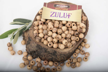 ZULUF 6mm Olive Wood Beads Bulk 500pcs – Natural Wooden Pieces for Jewelry Making, Catholic Rosary Supplies, Bracelet Necklace Craft Parts, DIY Macrame, Holy Land with Certificate BEAD021