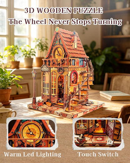 Miniature House Kit, Mini House Building Kit with Furniture, Miniature Kit for Adults Teen, Dollhouse Kit for Birthday Christmas