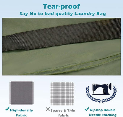 Heavy Duty Laundry Bag 2 Pack XL Nylon Laundry Bags