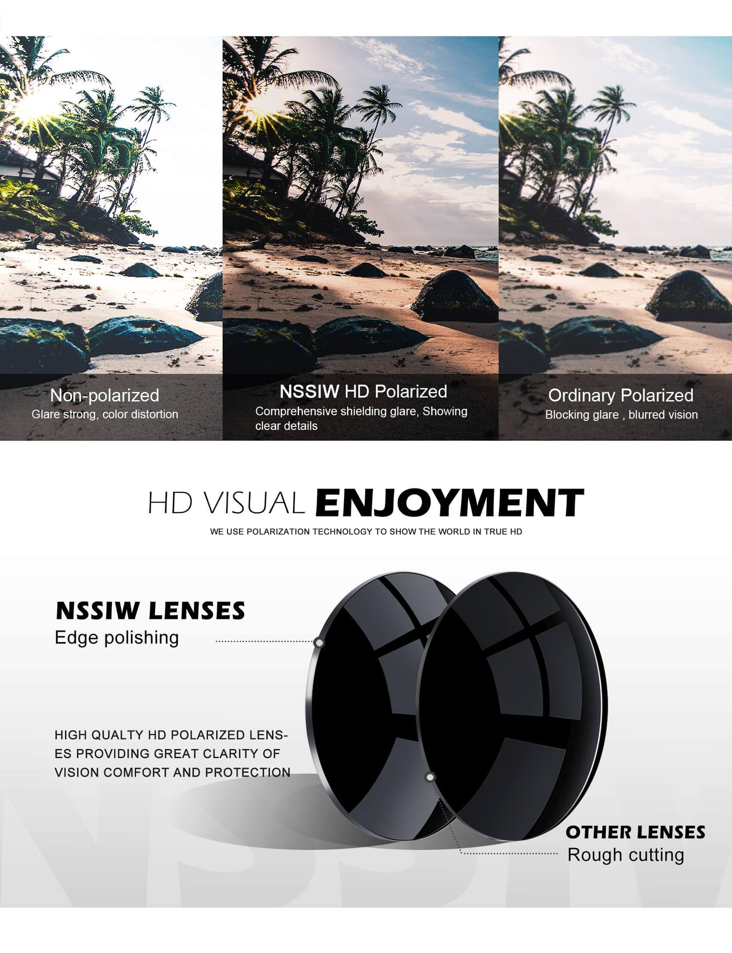 NSSIW Mens-Sunglasses Polarized Sunglasses Men : Classic Sun Glasses with UV Protection for Driving Fishing Golf 4 Packs