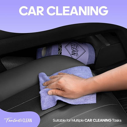 Fantasticlean Microfiber Cleaning Cloth Roll -60 Pack, Tear Away Paperless