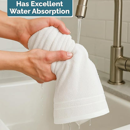 White Hand Towels for Bathroom
