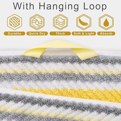 Bath Towels with Hanging Loops, Quick Dry, Absorb & Lightweight, 1 Bath 28"x52"