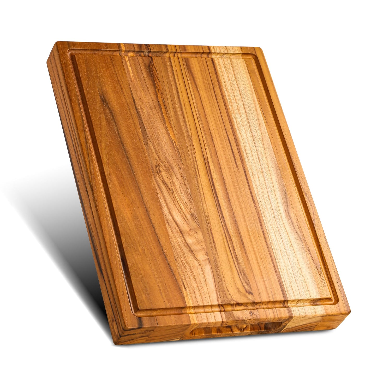 Teak Wood Cutting Board 16" x 12" Thick Wooden Cutting Boards for Kitchen