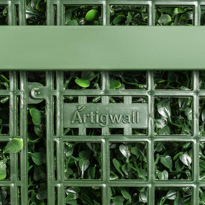 Artigwall Artificial Hedge Wall, Boxwood Grass Panels with Planter, Fake Greenery Divider Fence for Outdoor Patio,60Lx48Hx14D