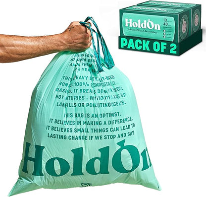 HoldOn 13-Gallon Trash Bags – Tall Kitchen Trash Bags