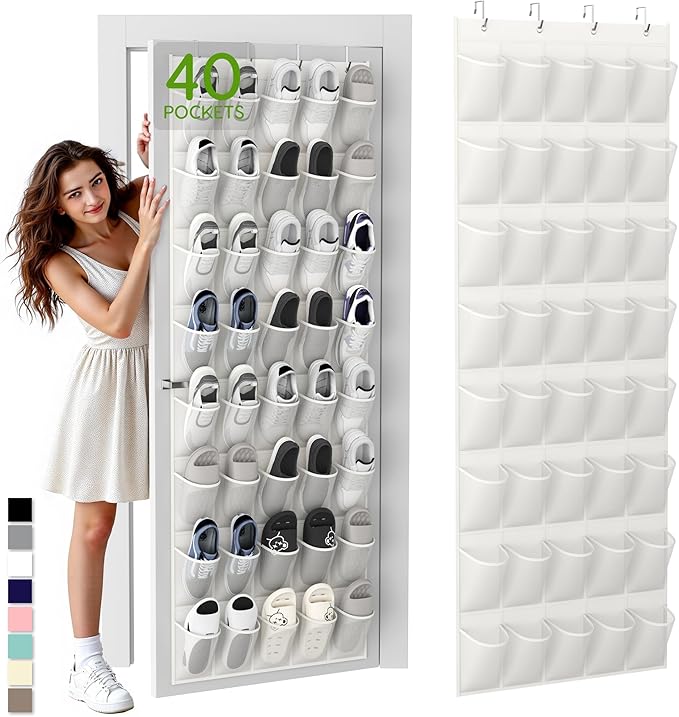 Unjumbly Over the Door Shoe Organizer