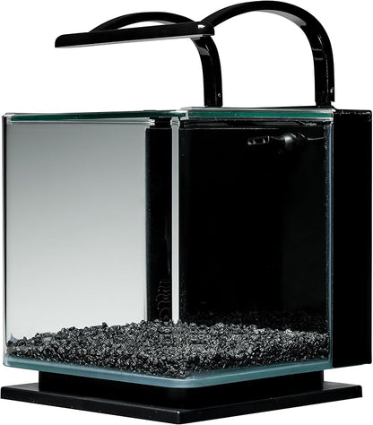 Marineland Contour 3 Aquarium Kit 3 Gallons, Rounded Glass Corners, Includes LED Lighting