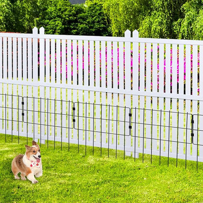 Modern White Vinyl Pool Equipment Enclosure Fence 36" W X 45" H 2 Panels with Metal Stake